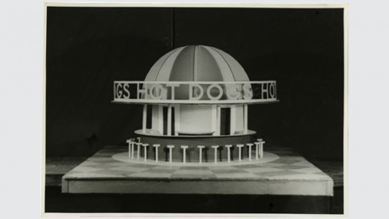 Hot Dog Stand Design, World's Fair, 1939.